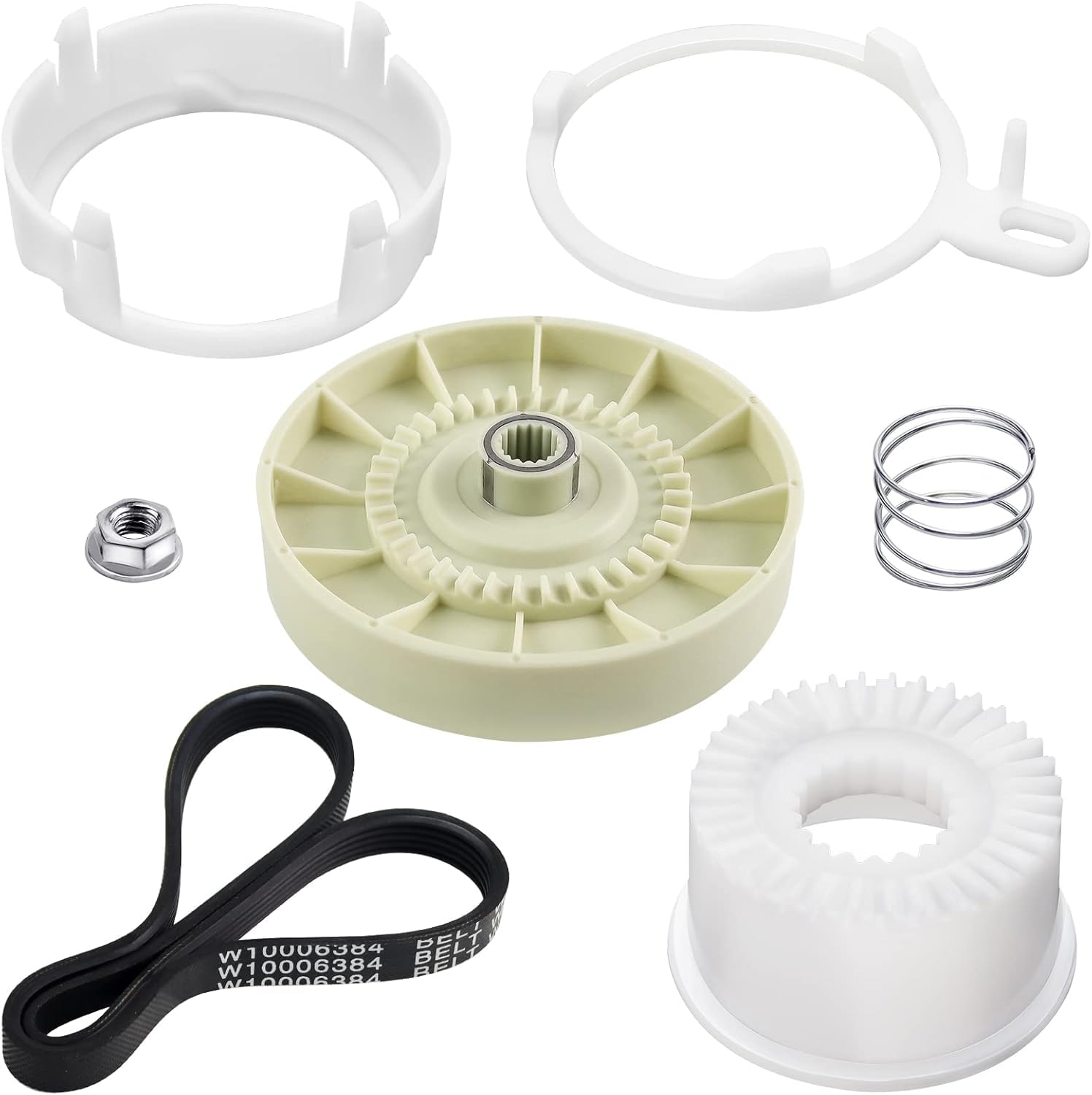 Amazon.com: Upgraded Washer Pulley Clutch Kit Drive Belt
